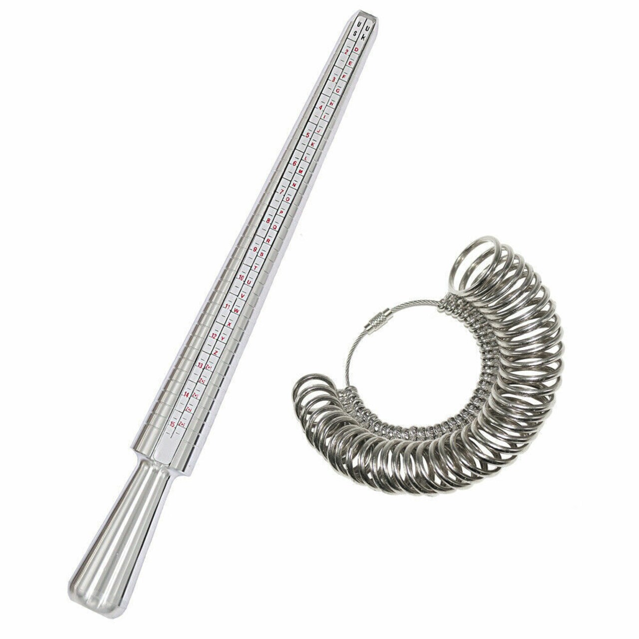 Kitcheniva Metal Ring Sizer Measure Stick Standard Jewelry Tool